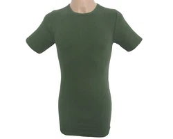 HERMKO Unterziehshirt 3847 Herren kurzarm Shirt Dunkelgrün/Grün