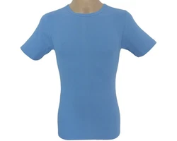 HERMKO Unterziehshirt Herren Business Shirt Hellblau/Blau