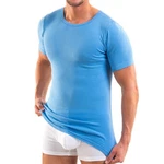 HERMKO Unterziehshirt Herren Business Shirt Hellblau/Blau