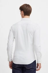Casual Friday Langarmhemd CFArthur Grau/Weiß/Creme