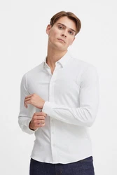 Casual Friday Langarmhemd CFArthur Grau/Weiß/Creme