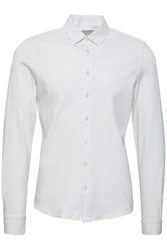 Casual Friday Langarmhemd CFArthur Grau/Weiß/Creme