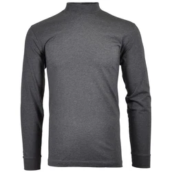 RAGMAN Langarmshirt Stehkragen Dunkelgrau/Grau/Hellgrau