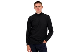RAGMAN Langarmshirt Stehkragen Schwarz/Dunkelgrau/Grau/Dunkelblau