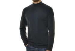 RAGMAN Langarmshirt Stehkragen Dunkelblau