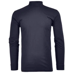 RAGMAN Langarmshirt Stehkragen Dunkelblau