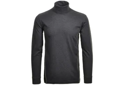 RAGMAN Rollkragenpullover Langarm Basic Dunkelgrau/Grau