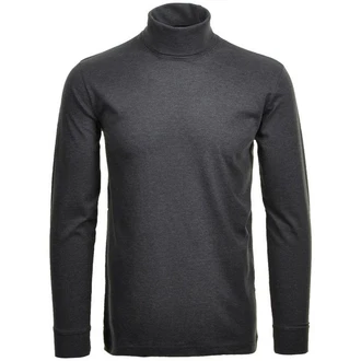 RAGMAN Rollkragenpullover Langarm Basic Dunkelgrau/Grau