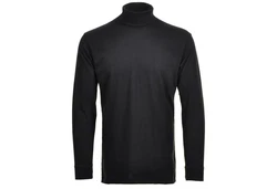 RAGMAN Rollkragenpullover Langarm Basic Schwarz
