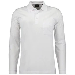 Poloshirt Herren Langarm-Poloshirt - Soft Knit Polo Knopf