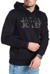 Jack & Jones Kapuzenpullover stilvolle Hoodies mit Logoprint Dunkelgrau/Dunkelgrün/Schwarz/Grau