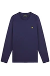 Lyle & Scott Langarmshirt Dunkelblau/Lila/Grün