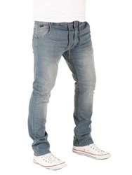 WOTEGA Herren Sweathose in Jeansoptik Slim-Fit Joshua Blau/Grau/Hellblau