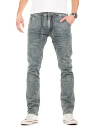 Slim-fit-Jeans Herren Jogginghose in Jeans-Look Joshua Stretch Hose in Jogging Jeans Sweathosen Denim