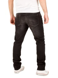 WOTEGA Herren Sweathose in Jeansoptik Slim-Fit Joshua Schwarz/Dunkelbraun/Dunkelgrau