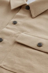 Next Outdoorhemd Hemdjacke mit zwei Taschen Beige/Khaki/Braun