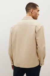 Next Outdoorhemd Hemdjacke mit zwei Taschen Beige/Khaki/Braun