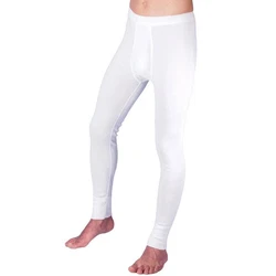 HERMKO Lange Unterhose mit Eingriff 3540 Herren Weiß/Creme
