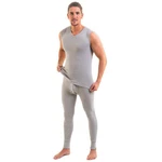 HERMKO Lange Unterhose mit Eingriff 3540 Herren Grau/Khaki/Hellgrau