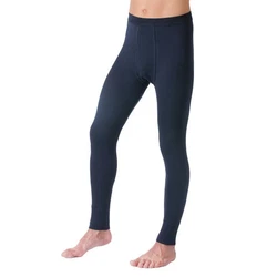 HERMKO Lange Unterhose mit Eingriff 3540 Herren Dunkelblau/Blau/Hellblau