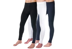 HERMKO Lange Unterhose mit Eingriff 3540 Herren Schwarz/Blau/Dunkelblau/Hellblau/Lila