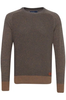 Blend Gandolf Herren Strickpullover Feinstrick Pullover Mit Rundhals (BHGandolf) Khaki/Grau/Braun/Dunkelbraun Blend Gandolf Herren Strickpullover Feinstrick Pullover Mit Rundhals (BHGandolf) Khaki/Grau/Braun/Dunkelbraun