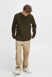 !Solid Pullover SDHAMI Dunkelgrün/Khaki