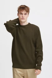 !Solid Pullover SDHAMI Dunkelgrün/Khaki