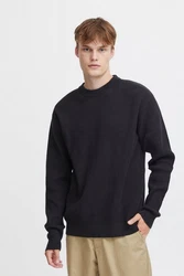 !Solid Pullover SDHAMI Schwarz/Dunkelgrün