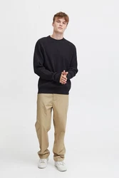 !Solid Pullover SDHAMI Schwarz/Dunkelgrün