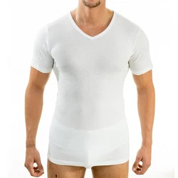 HERMKO Funktionsunterhemd 64880 Herren Business Funktionsshirt Creme/Weiß