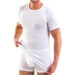 HERMKO Unterziehshirt 16800 Herren kurzarm Unterhemd Weiß/Creme