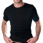 HERMKO Unterziehshirt 16800 Herren kurzarm Unterhemd Schwarz