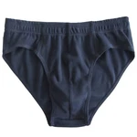 HERMKO Slip 3300 Herren Sportslip ohne Eingriff Dunkelblau/Blau
