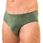 HERMKO Slip 3300 Herren Sportslip ohne Eingriff Grün/Dunkelgrün