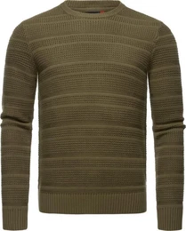 Strickpullover Gabrel stylischer Herren Sweatpullover mit Rippbndchen
