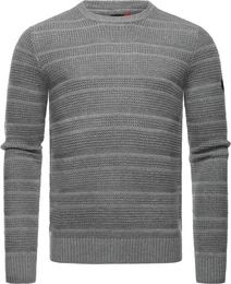 Strickpullover Gabrel stylischer Herren Sweatpullover mit Rippbndchen