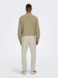 ONLY & SONS Hose ONSLinus Khaki/Beige/Weiß