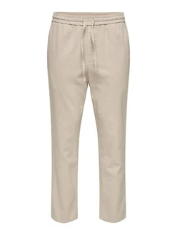 ONLY & SONS Hose ONSLinus Khaki/Beige/Weiß