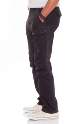 Jet Lag Cargohose schlank geschnitten Bordeaux/Lila/Khaki/Schwarz/Dunkelrot