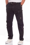 Jet Lag Cargohose schlank geschnitten Bordeaux/Lila/Khaki/Schwarz/Dunkelrot