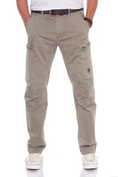 Jet Lag Cargohose schlank geschnitten Khaki/Beige