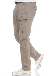 Jet Lag Cargohose schlank geschnitten Khaki/Beige