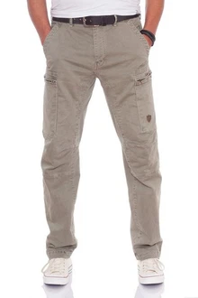 Jet Lag Cargohose schlank geschnitten Khaki/Beige