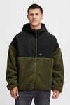 !Solid Fellimitatjacke SDMARKTEDDY Dunkelgrün/Grün