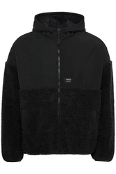!Solid Fellimitatjacke SDMARKTEDDY Schwarz