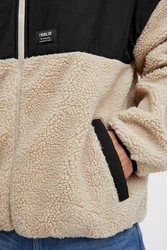 !Solid Fellimitatjacke SDMARKTEDDY Beige/Schwarz
