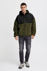 Solid Fellimitatjacke SDMarco Dunkelgrün/Grün