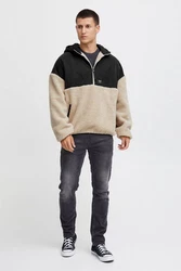 Solid Fellimitatjacke SDMarco Schwarz/Beige