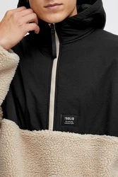 Solid Fellimitatjacke SDMarco Schwarz/Beige